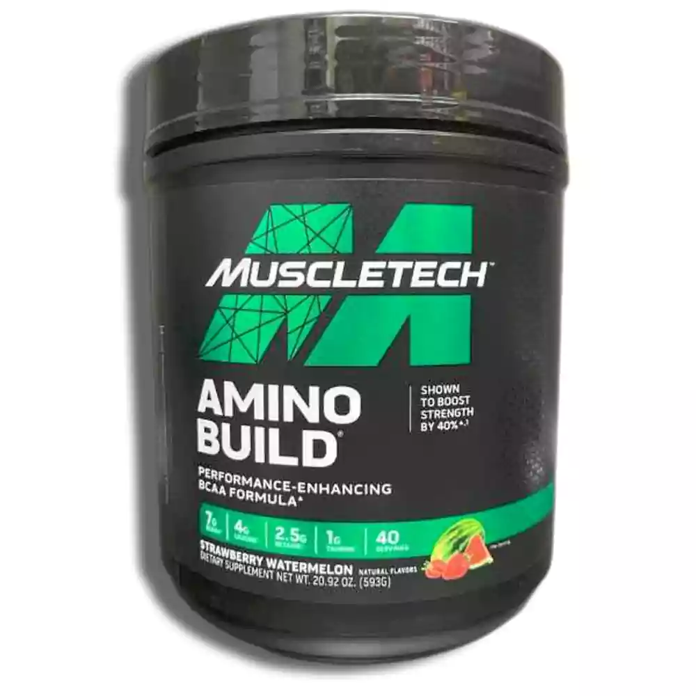 آمینو بیلد ماسلتک (Muscletech Amino Build) | مکمل BCAA با تقویت‌کننده قدرت و ریکاوری عضلات