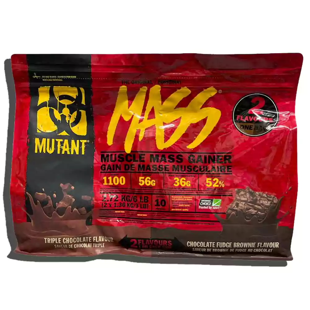 مس گینر دوقلو موتانت Mutant Mass Gainer دوبل ۲٫۷۲۰ کیلوگرم | گینر عضله با پروتئین ۵۶g